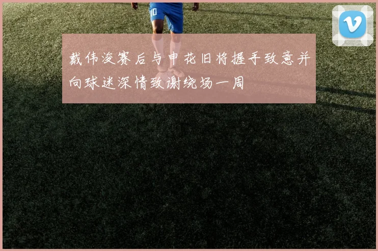 戴伟浚赛后与申花旧将握手致意并向球迷深情致谢绕场一周